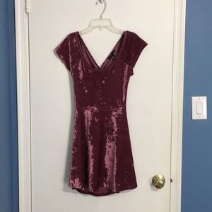 Velvet mini dress- perfect for NYE!